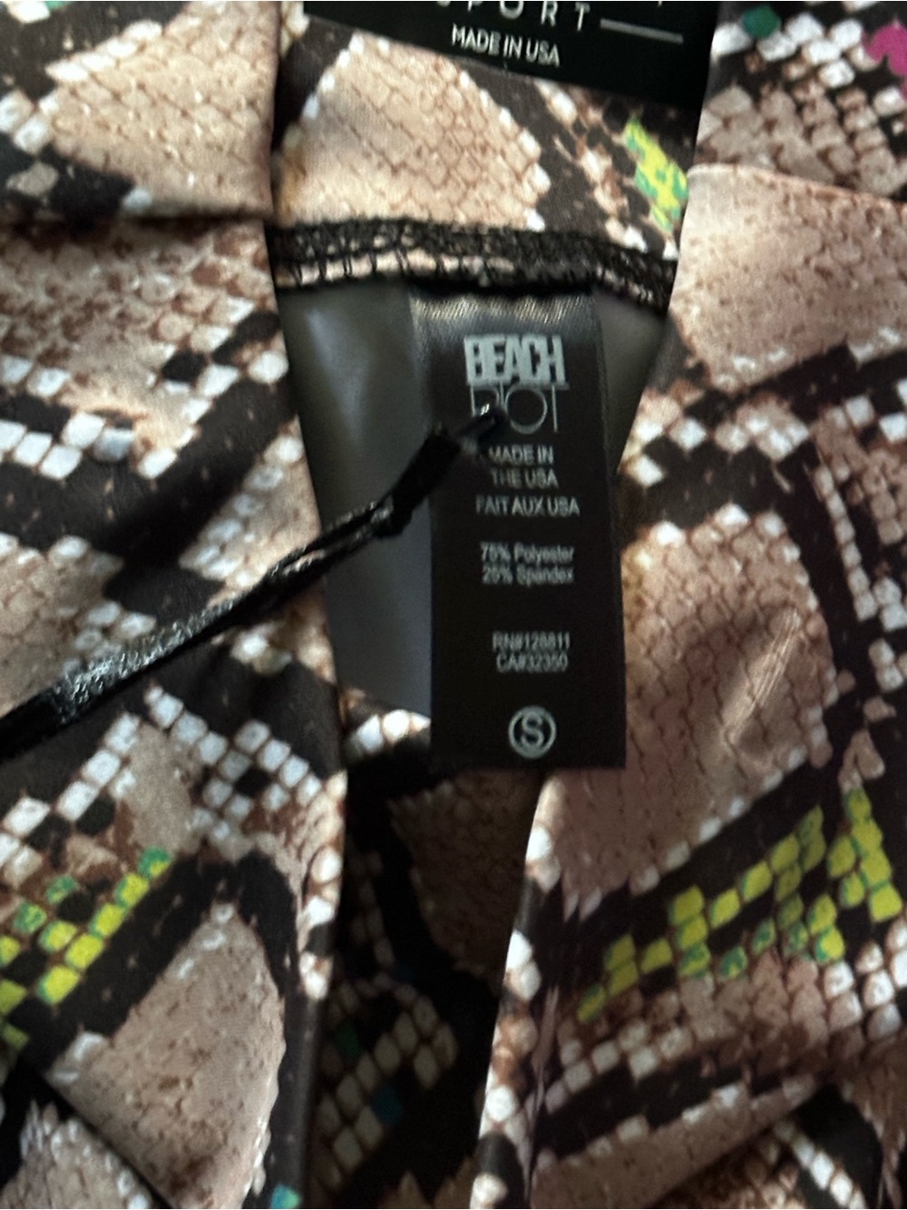 Beach Riot Piper Legging - Jeweled Python - Picture 5 of 10